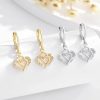 boucles d'oreilles cœur entrelacé