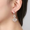 boucles d'oreilles cœur infini
