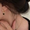boucles d’oreilles cœur noir