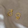 boucles d’oreilles cœur or pour enfant