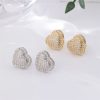 boucles d’oreilles cœur pailletées
