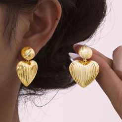 boucles d'oreilles cœur pas cher