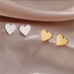 boucles d'oreilles cœur pour enfant