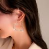 boucles d’oreilles cœur strass