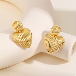 boucles d'oreilles en cœur pas cher