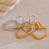 boucles d’oreilles gros cœur