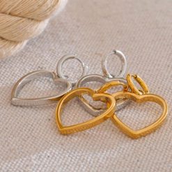 boucles d’oreilles gros cœur
