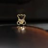 boucles d'oreilles ourson cœur