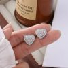 boucles d’oreilles pailletées cœur