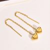 boucles d'oreilles pendantes avec cœur