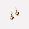 boucles d'oreilles pendantes avec petit cœur