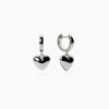 boucles d'oreilles pendantes plus petit cœur
