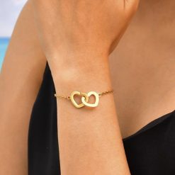 bracelet 2 cœurs