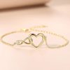 bracelet avec cœur infini