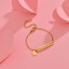 bracelet avec cœur personnalisé
