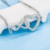 bracelet chaîne avec cœur