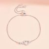 bracelet chaîne en forme de cœur