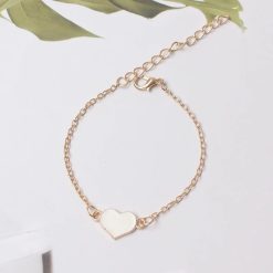 bracelet cœur blanc