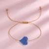 bracelet cœur bleu pour enfant