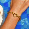 bracelet cœur doré