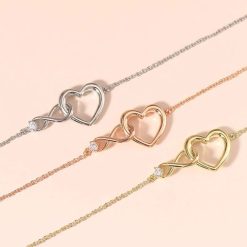 bracelet cœur infini
