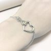 bracelet cœur infini de luxe