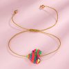 bracelet cœur multicolore pour enfant