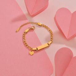 bracelet cœur personnalisé