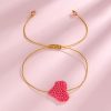 bracelet cœur rose pour enfant