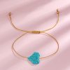 bracelet cœur turquoise pour enfant