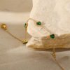 bracelet cœur vert