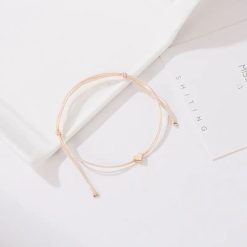bracelet sur cordon cœur