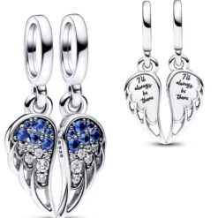 charm cœur ailes d'ange