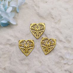 charm cœur ajouré