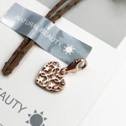charm cœur dentelle