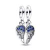 charm cœur en ailes d'ange