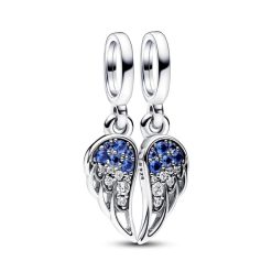 charm cœur en ailes d'ange