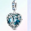 charm cœur en arbre de vie