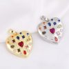 charm cœur multicolore