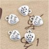 charm cœur patte de chien