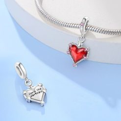 charm cœur rouge