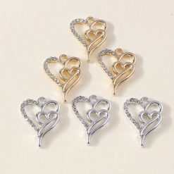 charm double cœur