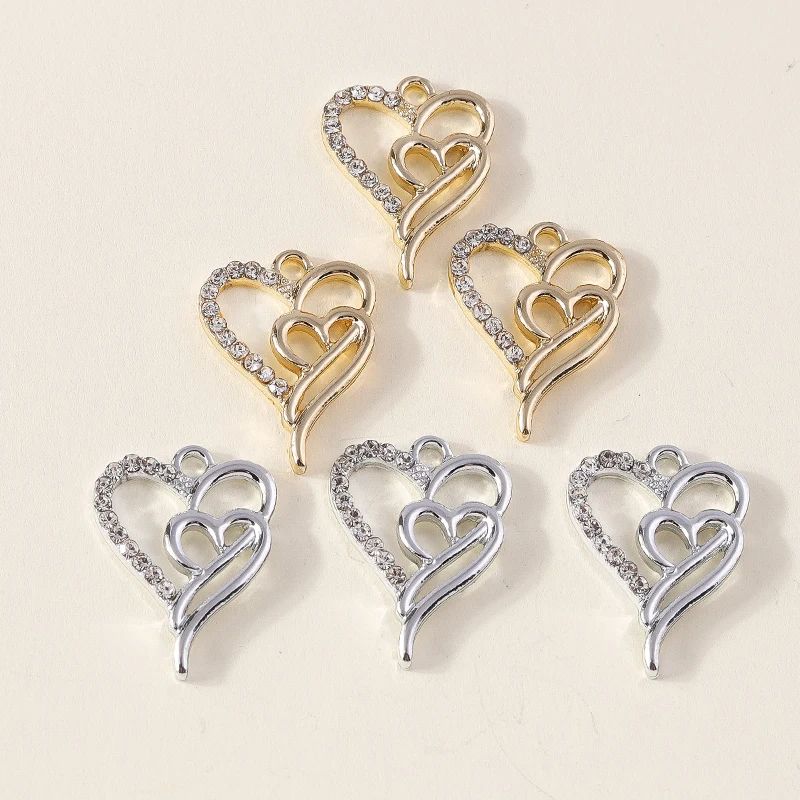 charm double cœur