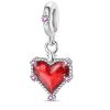 charm en cœur rouge