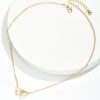 collier avec 2 cœurs entrelacés