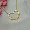 collier avec cœur personnalisé