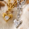 collier chaîne cœur