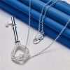 collier clé cœur