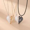 collier cœur aimanté