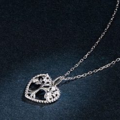 collier cœur arbre de vie